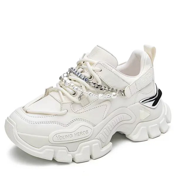Кроссовки Nautica Chunky Sneakers Women's Low-top, белый