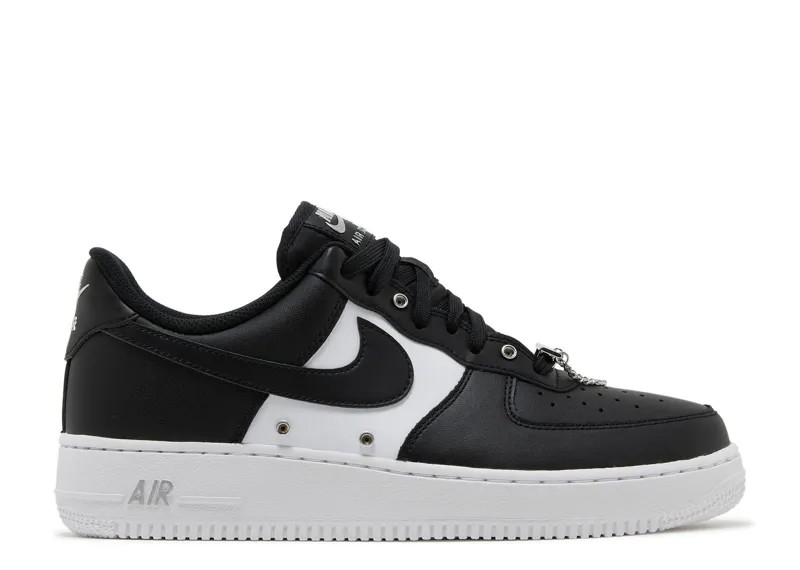 Кроссовки Nike Air Force 1 '07 Premium 'Silver Chain - Black', черный