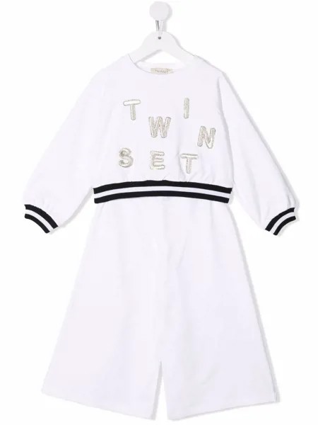 TWINSET Kids спортивный костюм с вышивкой