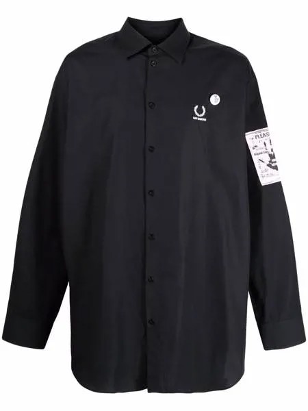 Raf Simons X Fred Perry рубашка с вышитым логотипом