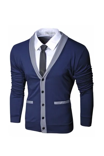 Кардиган мужской Envy Lab N003 синий 5XL