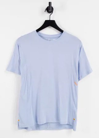 Oversized-футболка из органического хлопка ASOS 4505-Голубой