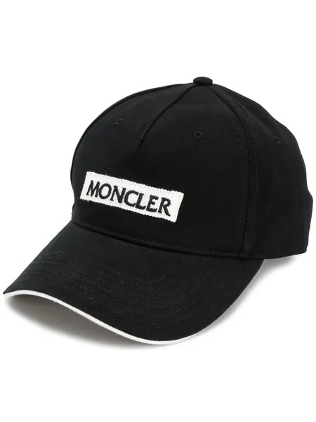 Moncler кепка с заплаткой с логотипом