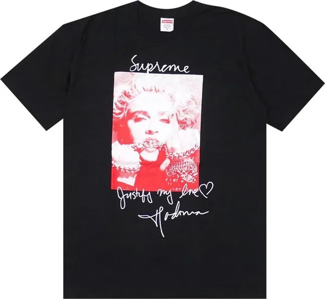Футболка Supreme Madonna T-Shirt 'Black', черный