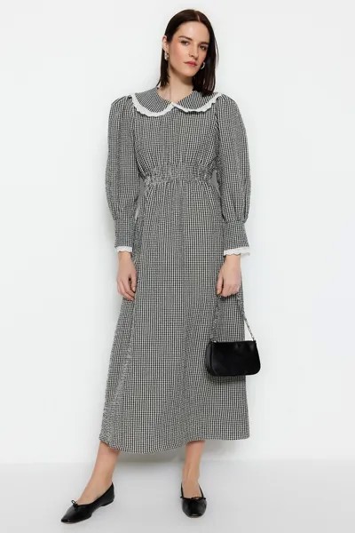 Платье - Черное - Платье-сарафан Trendyol Modest, черный