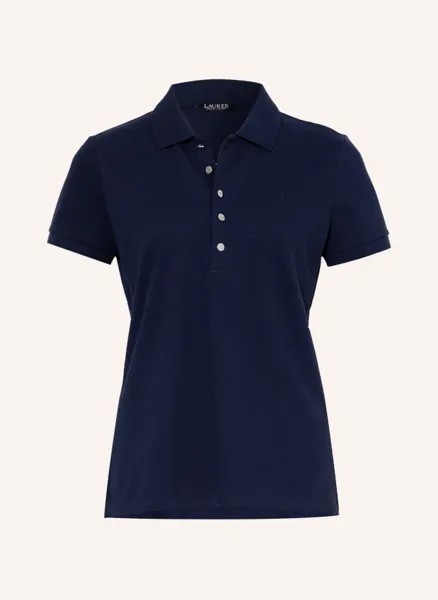 Рубашка-поло athleisure из пике Lauren Ralph Lauren, синий