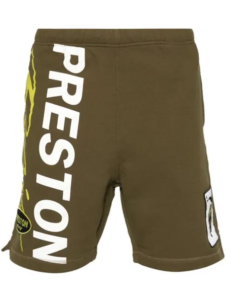 Heron Preston шорты с логотипом, зеленый