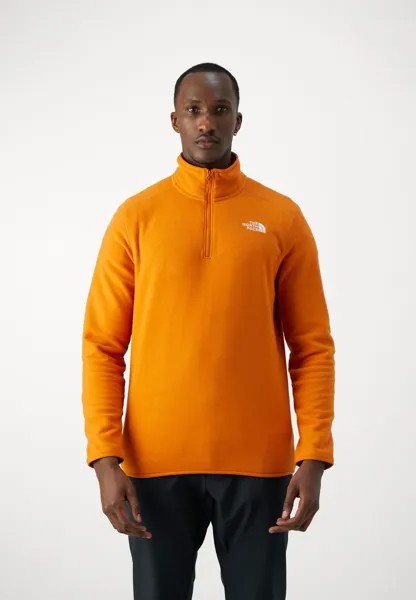 Флисовый свитер 100 GLACIER 1/4 ZIP The North Face, цвет desert rust