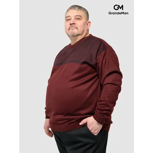 Джемпер GrandeMan, размер 8XL, , бордовый