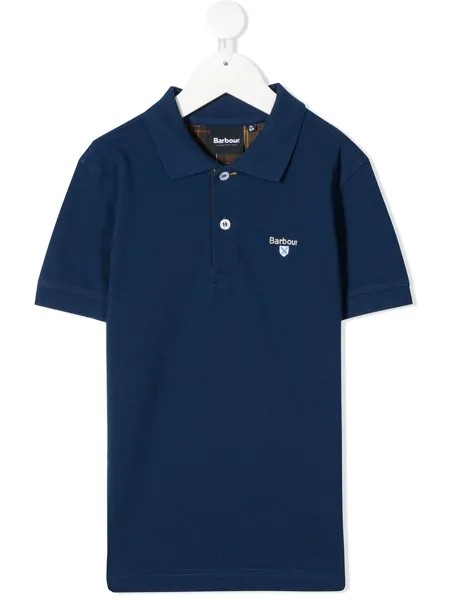 Barbour Kids рубашка поло с вышитым логотипом