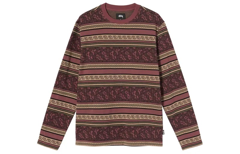 Свитер мужской бордовый Stussy, темно-красный