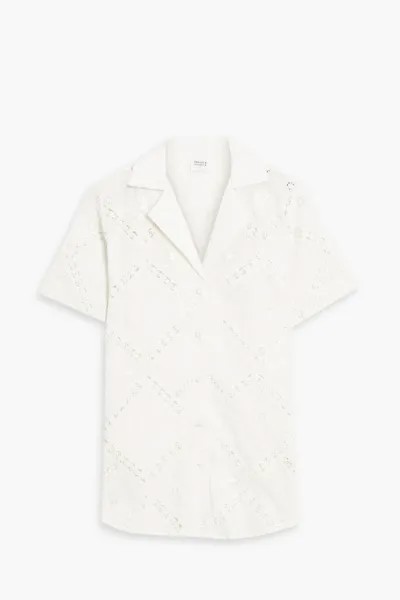 Рубашка fil coupe с английской отделкой Broderie Hemant & Nandita, цвет Off-white