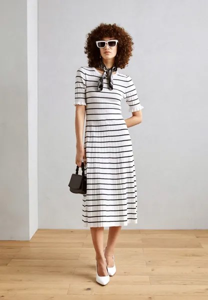 Трикотажное платье DRESS ROSA Lindex, цвет off white