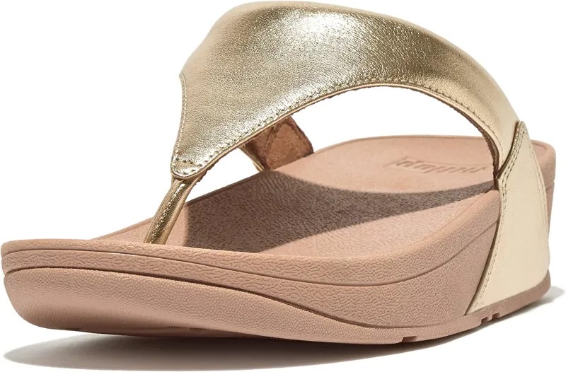 Шлепанцы Lulu Leather Toe Post FitFlop, цвет Platino