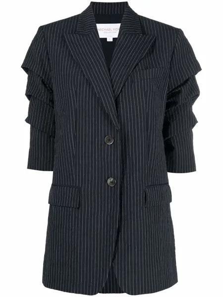 Michael Kors Collection pinstriped single-breasted blazer