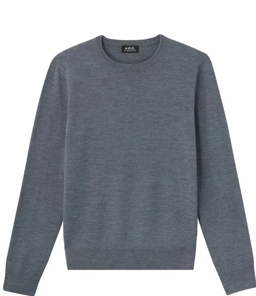 Королевский свитер APC, цвет Charcoal Gray