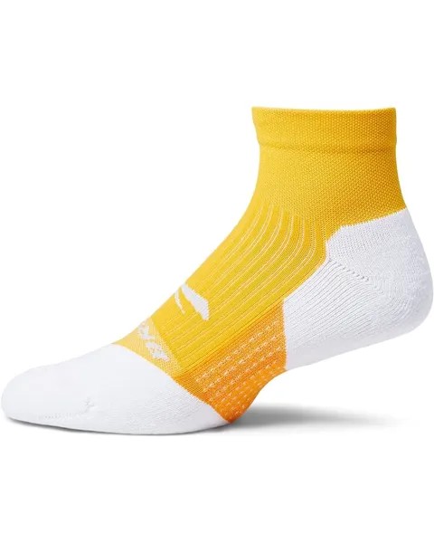 Носки Brooks Ghost Quarter Socks, цвет Sun Glow/Marigold/White