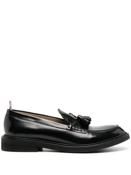 Thom Browne лоферы с кисточками, черный