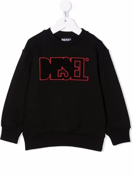 Diesel Kids толстовка с вышитым логотипом