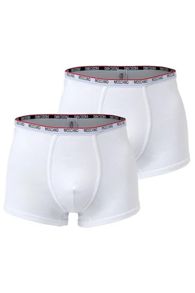 Боксеры на резинке на талии – 2 пары Moschino Underwear, белый