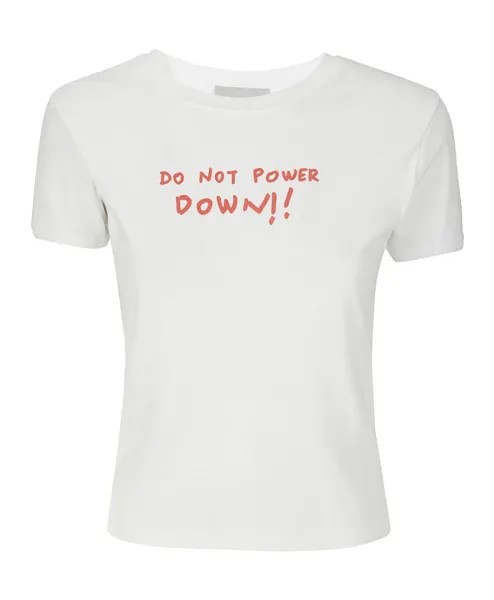 Узкая футболка Power Down Coperni, белый