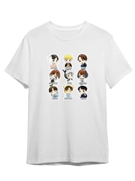 Футболка унисекс Каждому Своё Stray Kids/K-Pop/Корея MGSK12 белая 2XL