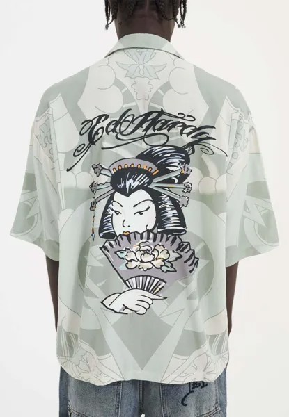 Рубашка GEISHA FAN CAMP  Ed Hardy, зеленый