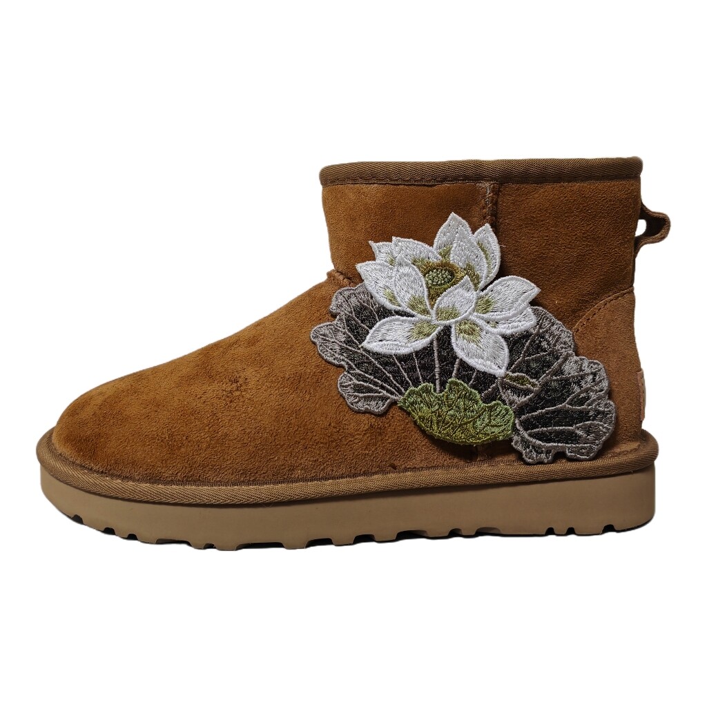 CLASSIC MINI Зимние ботинки женские коричневые/бордовые Ugg