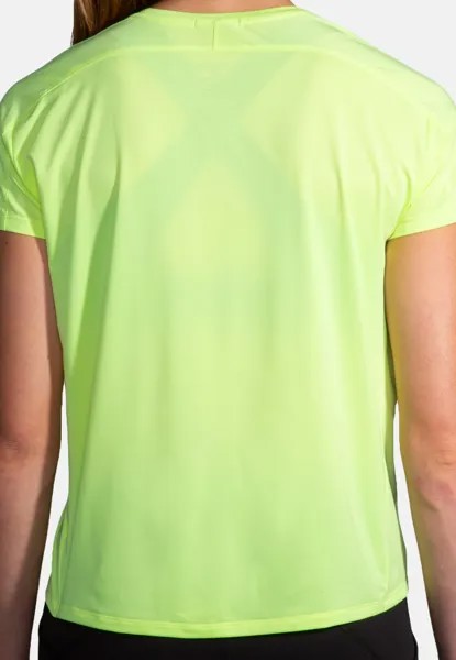 Спортивная футболка SPRINT FREE SHORT SLEEVE 2.0 Brooks, неоновый зеленый