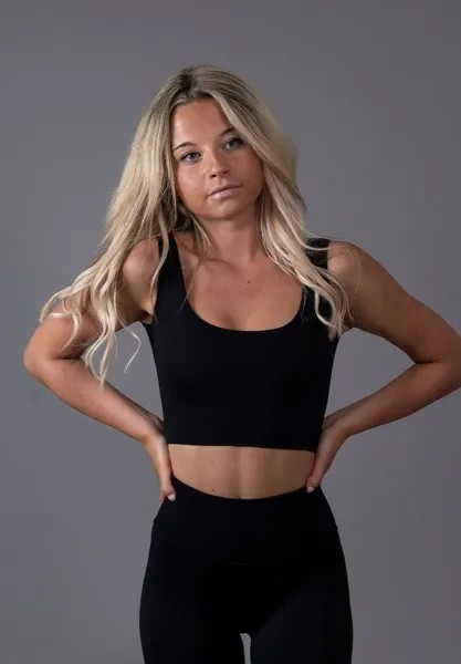 Спортивный бюстгальтер Divina, черный