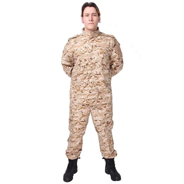Мужская камуфляжная рубашка и брюки, камуфляжная военная форма