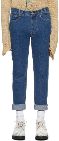 Синие классические зауженные джинсы Vivienne Westwood
