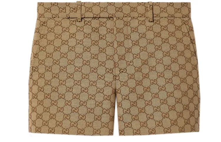 GUCCI Женские повседневные шорты, цвет Camel
