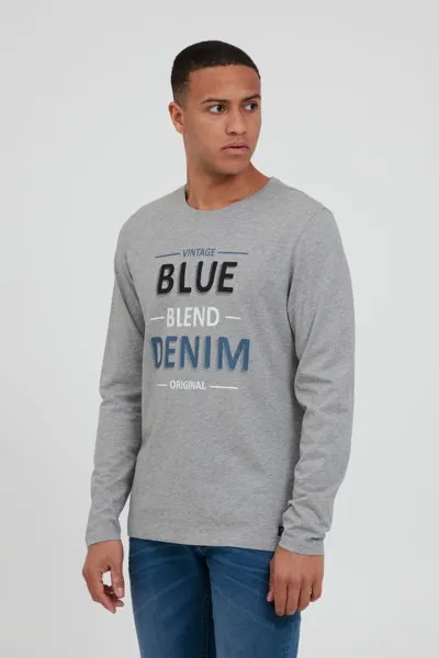 Лонгслив BLEND Langarmshirt, серый