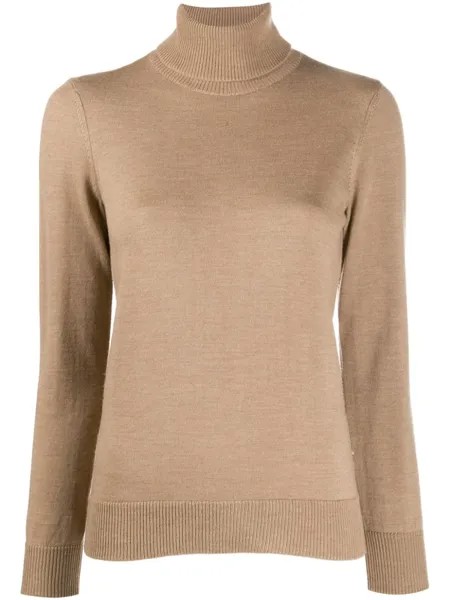 A.P.C. трикотажный топ с высоким воротником, нейтральный цвет