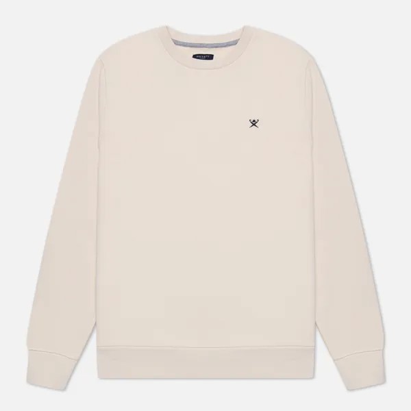 Мужская толстовка Hackett Embroidery London Logo Crew Neck бежевый, Размер XL