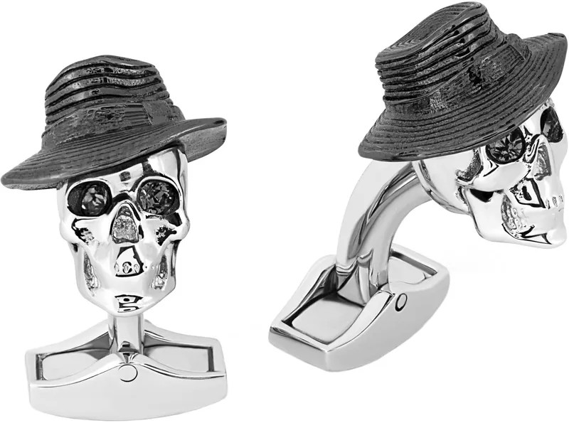 Запонки мужские Tateossian CF0383 серебристые