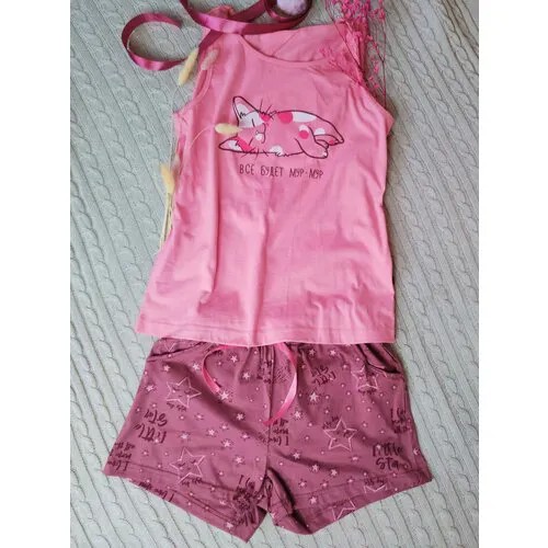 Пижама  Лотос, размер 50, розовый, коралловый