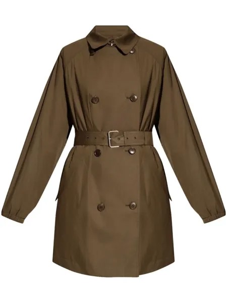 MARANT ÉTOILE двубортный тренч Carlota, зеленый
