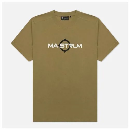 Мужская футболка MA.Strum Logo Print зелёный, Размер S