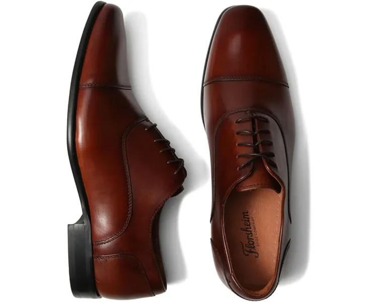 Оксфорды Florsheim Postino Cap Toe, цвет Cognac Smooth