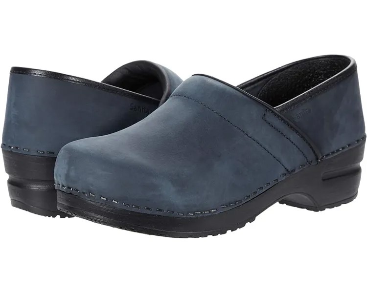 Сабо Sanita Professional Oiled Nubuck, цвет Ink-075