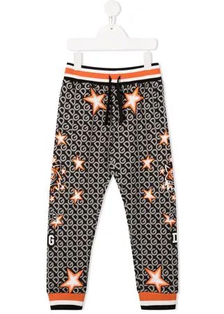 Dolce & Gabbana Kids спортивные брюки с принтом