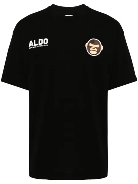 Футболка с логотипом AAPE BY *A BATHING APE, черный