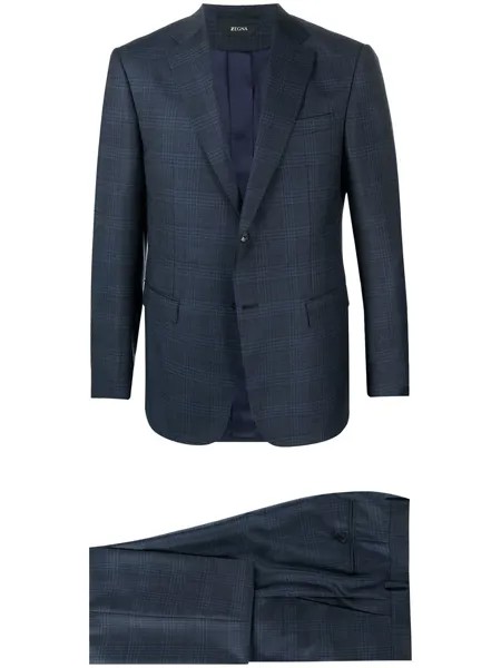 Z Zegna клетчатый костюм-двойка