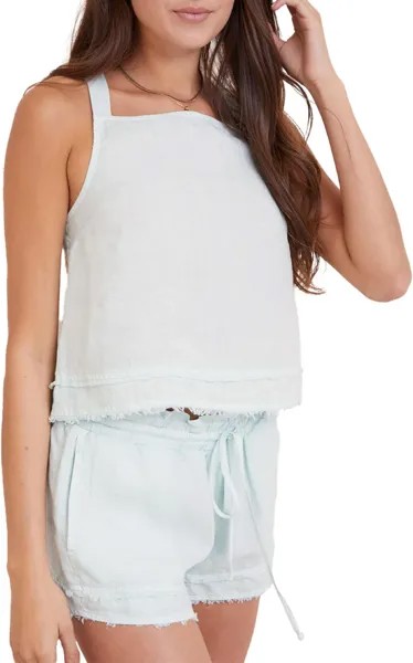 Топ bella dahl Fray Hem Tie Back Tank, цвет Sky Light