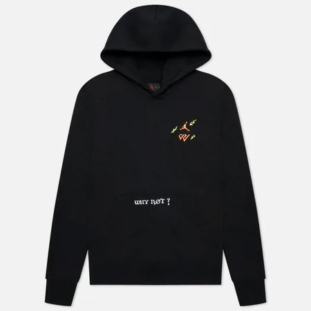 Мужская толстовка Jordan x Russell Westbrook Why Not? Fleece Hoodie, цвет чёрный, размер XXXL