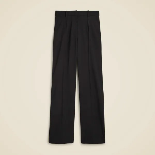 Брюки Portia из итальянской двустрейчевой шерстяной смеси J.Crew, черный