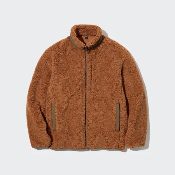Куртка unisex Uniqlo Windproof Outer Fleece, оранжевый