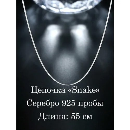 Цепь, длина 55 см, серебряный